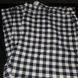🤩3/$15! Crown & Ivy navy & white gingham ankle pants (24W)